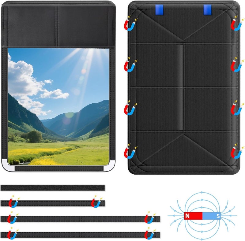 TICARVE RV Accessories Blackout Shades for Window/Door/Skylight 16"*25"Magnetic Foldable Blackout Cover DIY Blocked Area Sunshade for Camper Privacy/Anti-Uv/Insulation with Magnetic Easy Installation - Image 1